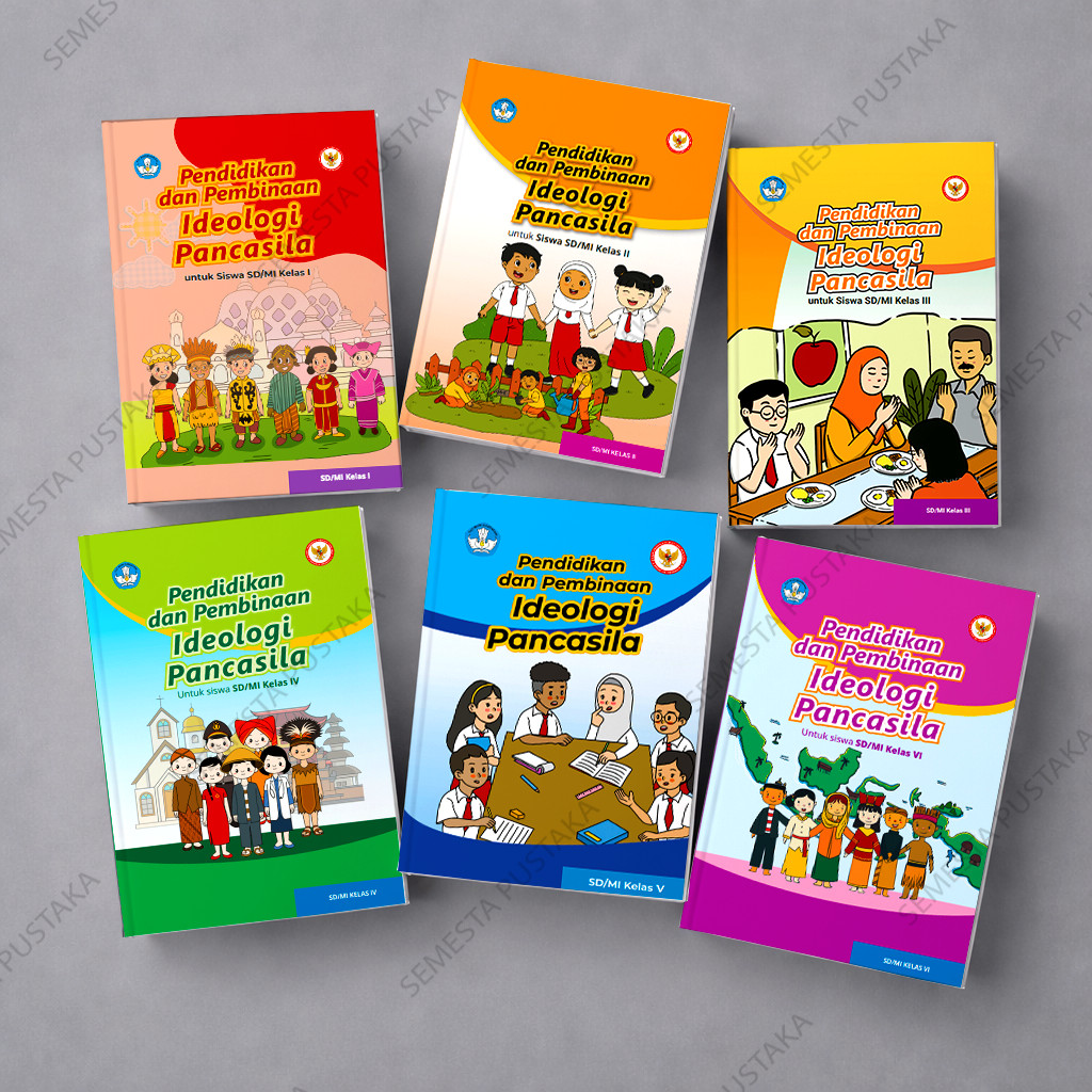 Buku Pendidikan dan Pembinaan Ideologi Pancasila Kelas 1–6 SD Kurikulum Merdeka