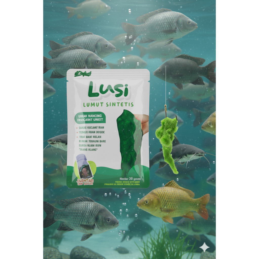 LUSI – Lumut Sintetis Inovasi Pertama di Indonesia Ikan Pancing Umpan  (Fanyta shop)