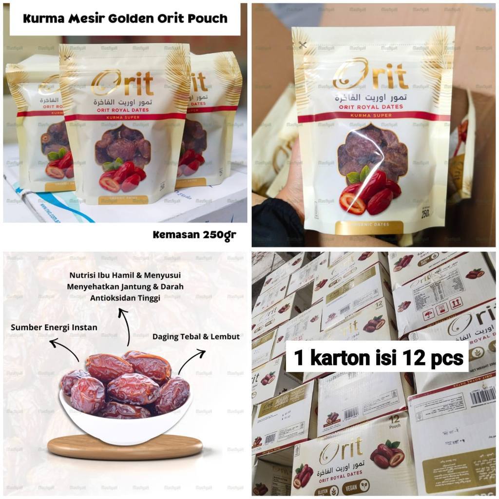 Orit royal date pouch 250gr kurma orit royal date pouch 250gr kurma pouch 250gr hampers haji souveni