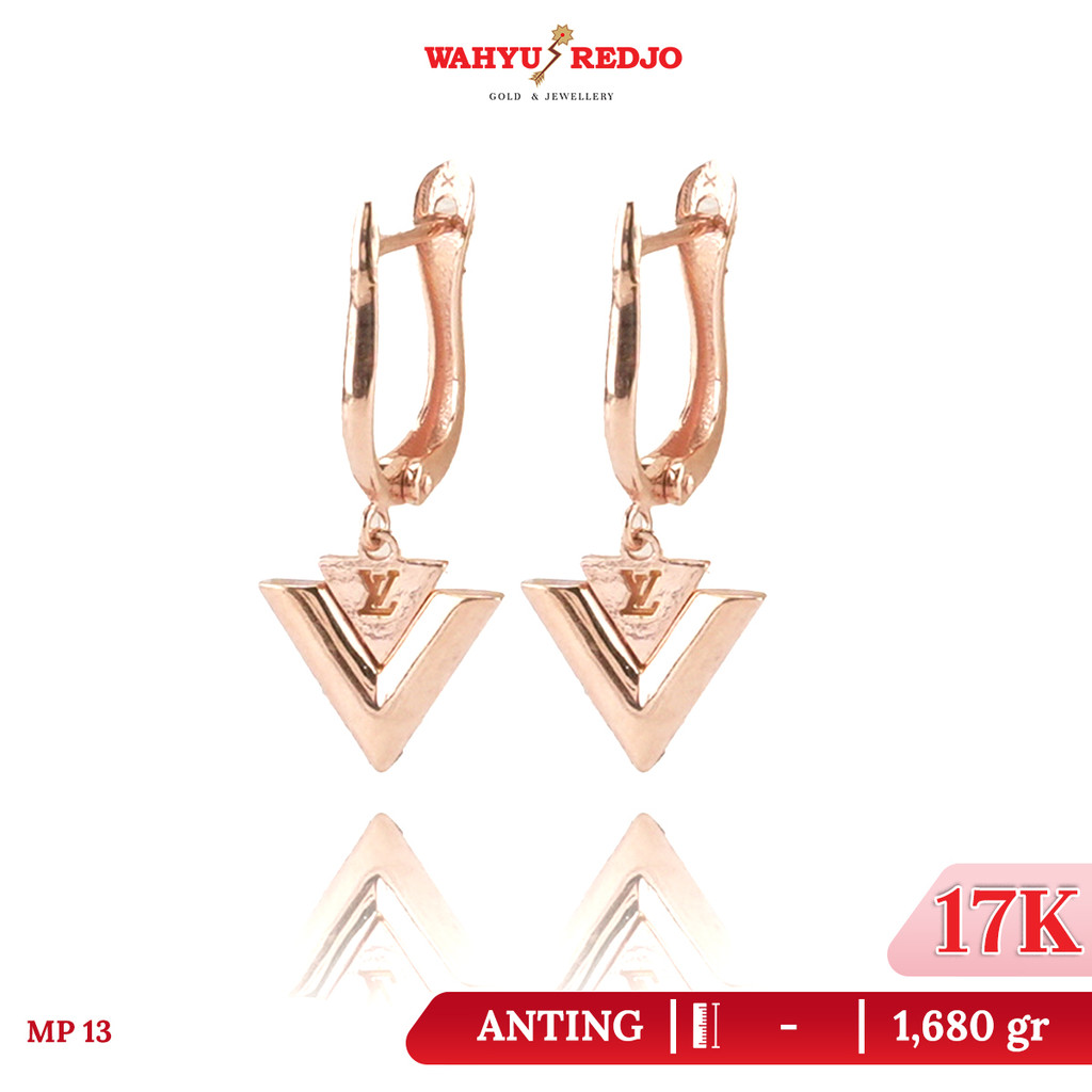 Anting-Anting Emas 17K Rosegold Tusuk Panah Wahyu Redjo AN-17K-31738303-PMR