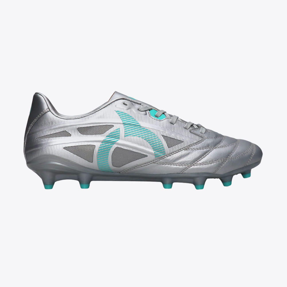 Ortuseight Sepatu Sepak Bola Catalyst Vision V6 FG K-Lea Silver Aqua