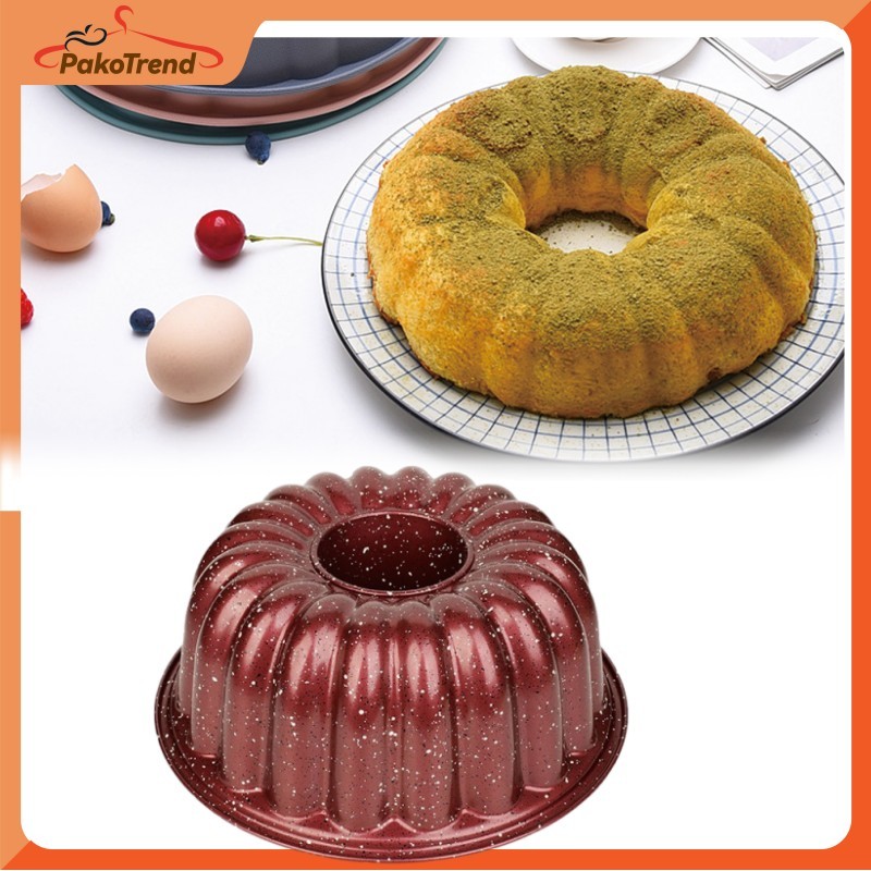 Cetakan Kue Classic Round Aluminium Rosmerry Loyang Anti Lengket Motif Premium Untuk Bolu Chiffon Da
