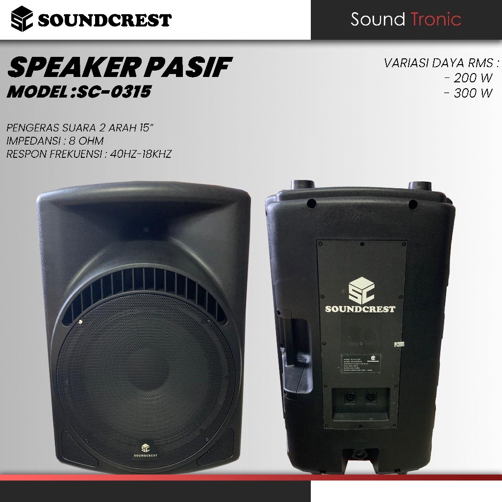 Speaker Pasif 15 inch Soundcrest SC-0315
