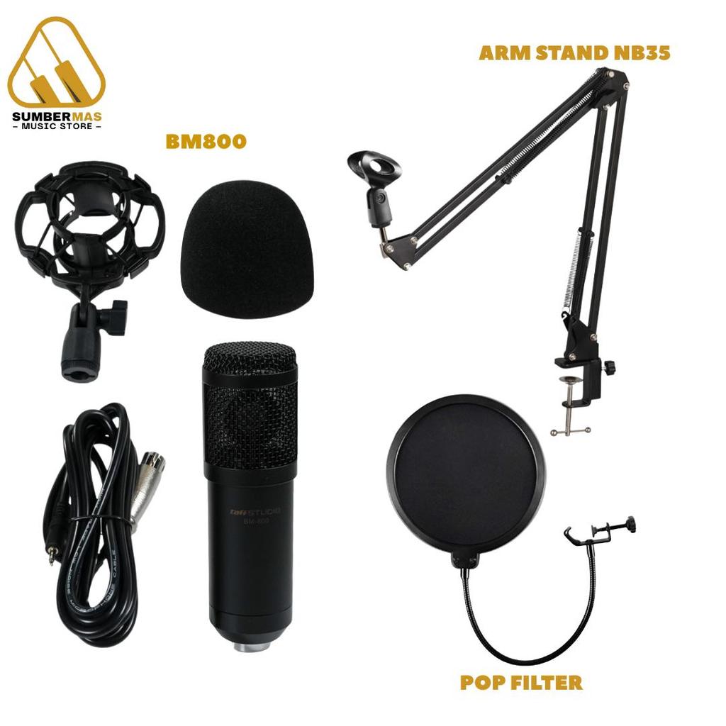 PAKET KOMPLIT MURAH BANGET BM800 BM 800 MIC RECORDING ASMR PODCAST