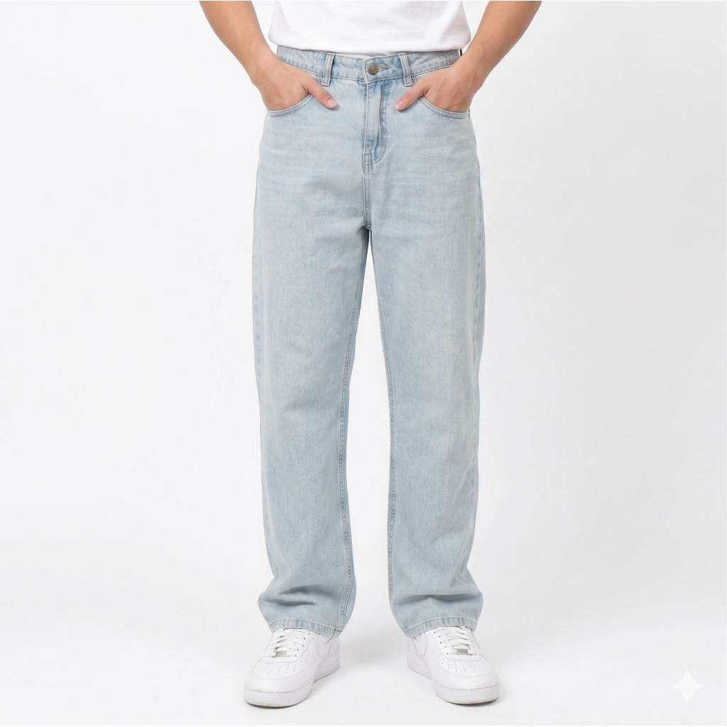 X EIGHT Enriq Jeans - Jeans Pria Loose Pants