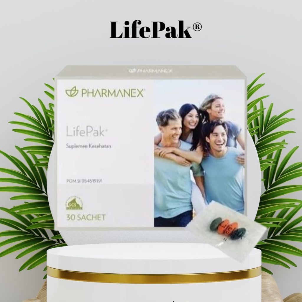 Pharmanex LifePak 30 Sachet - Suplemen Vitamin & Mineral Lengkap Harian, Nutrisi Optimal untuk Pria 