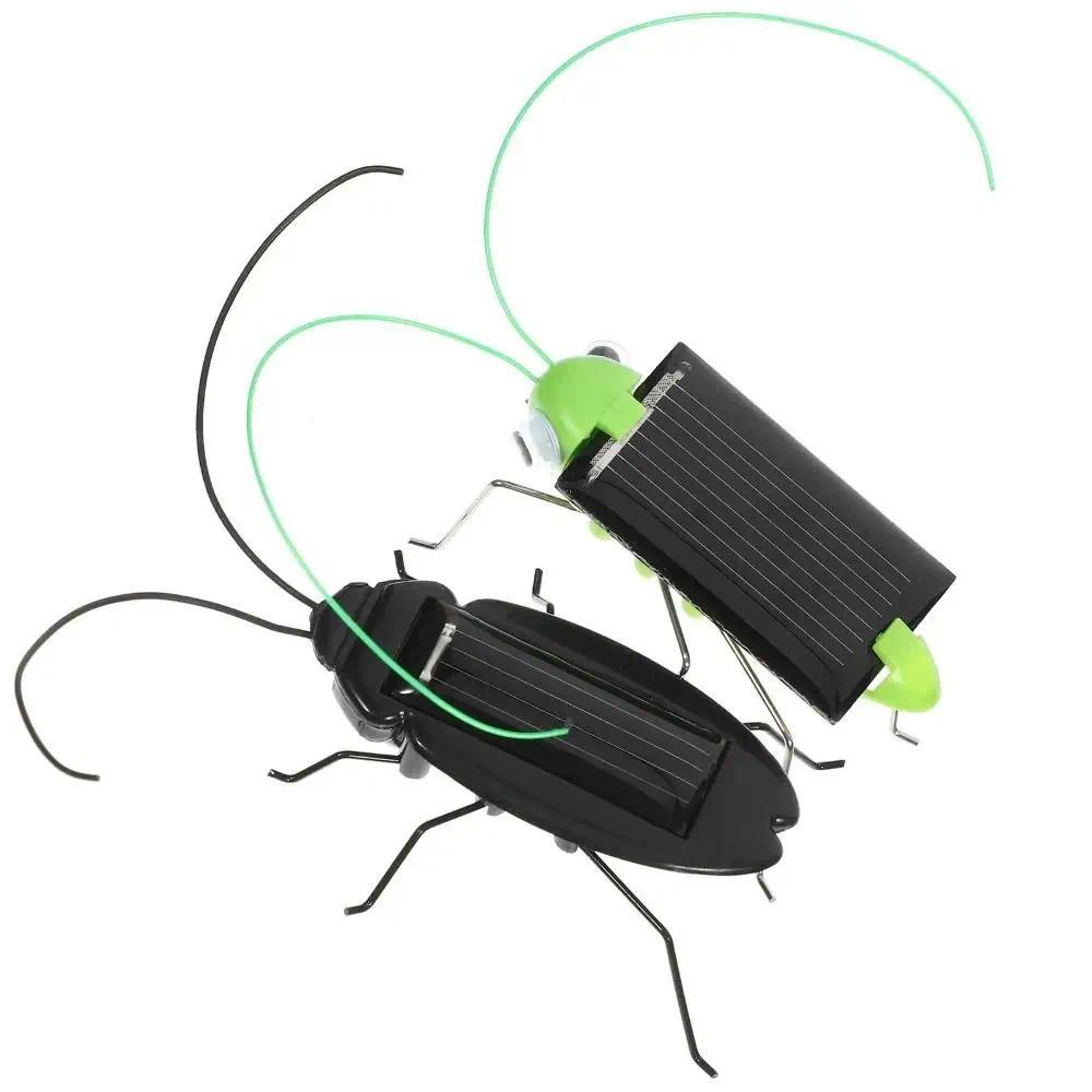 Solar Powered Solar Grasshopper Toy Grasshopper Multi-Foot Worm Simulation ect Toy Cockroa No Batter