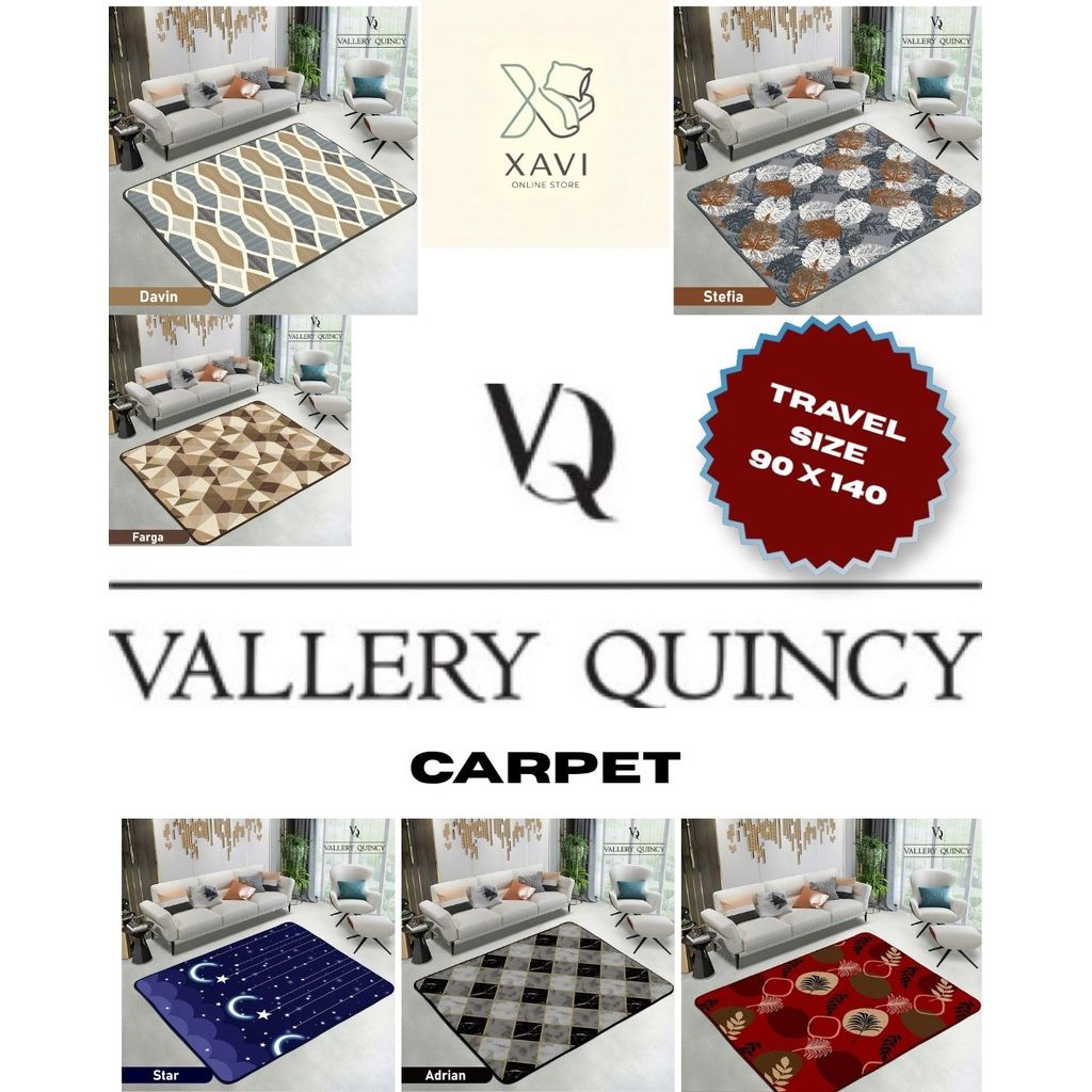 Karpet Busa Vallery Quincy " Travel Size ( Mini ) " Ukuran 90 x 140 Internal Group