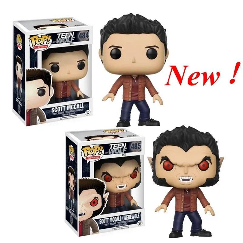 New Arrival Funko Pop Animation Teen Wolf #484 Scott Mccall (werewolf) #485 Figure Model Collection 