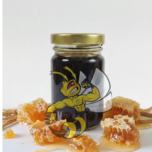 (68) MADU HITAN KEMASAN 150 GR BOTOL KACA POLOS