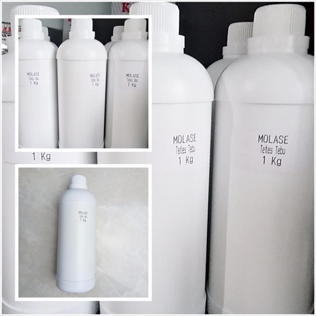 Molase / Molase / Tetes Tebu Murni Kemasan botol 1 Kg