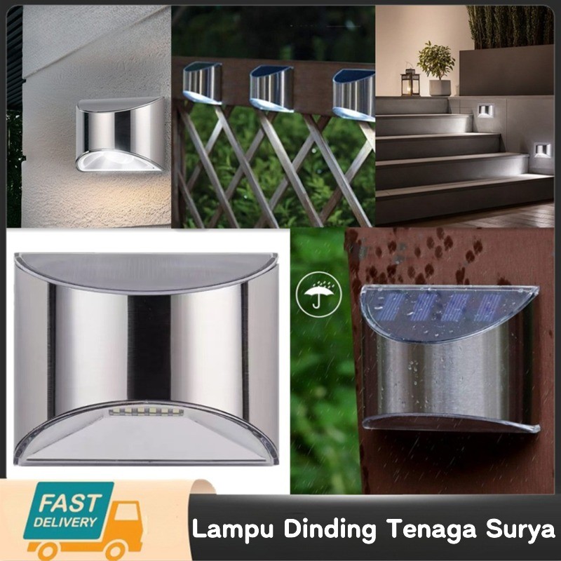 Lampu Dinding Tenaga Surya Lampu Taman Tenaga Surya Otomatis Lampu Dinding LED Dengan Sensor Cahaya 
