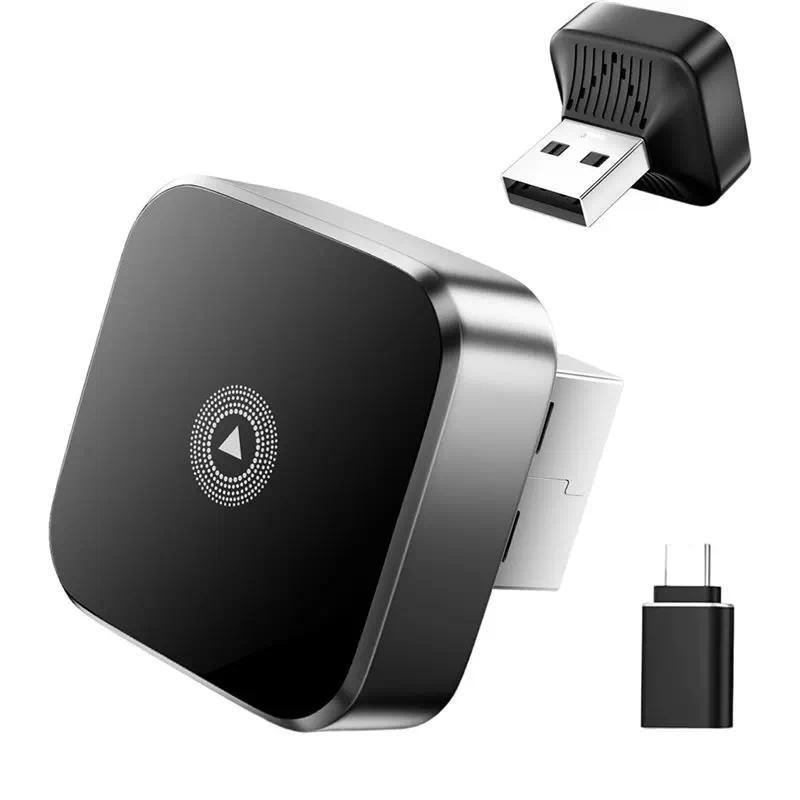 AS95-Upgrade Carplay & Android Auto Wireless Adapter, WLAN 2.4G+5G,Kompatibel Mit Phone IOS 10+ Und 