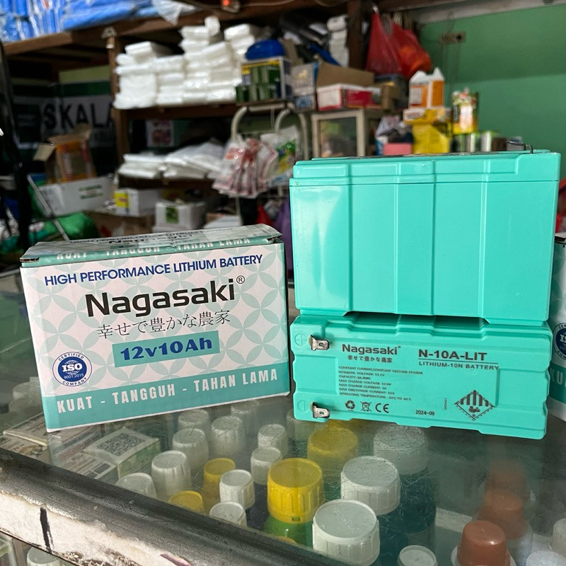 BATERAI LITIUM AKI ACCU 10 AH 12 VOLT ORI NAGASAKI SPRAYER ELEKTRIK BATTERY SPRAYER NAGASAKI