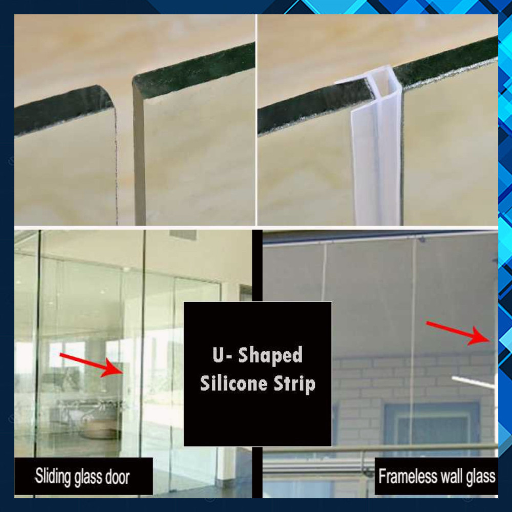 Lis Sela Pintu Silicone Door Sealing Strip Type U 1M - RM938