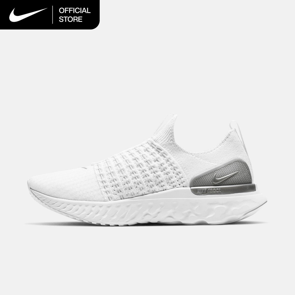 Nike Women's React Phantom Run Flyknit 2 Running Shoes - True White [CJ0280-100]