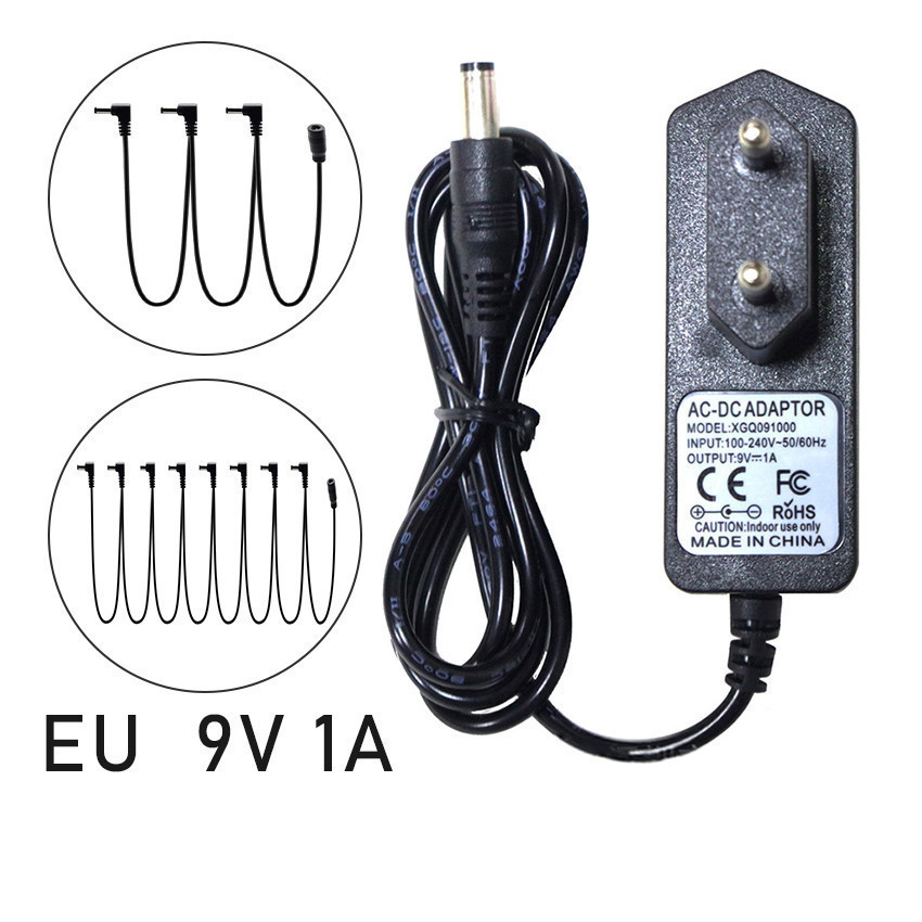 Adaptor Efek Gitar 8 chanel 9V Adaptor Power supply DCTank Avtpedals 9v Negative Center
