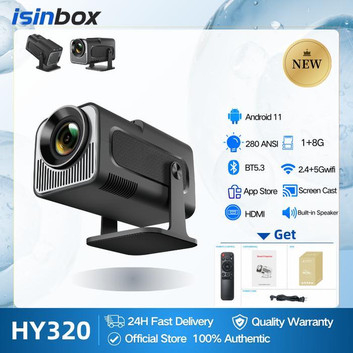 se.nandung11 ISINBOX 2+16G HY300 Pro 28000 Lumens 4K Smart Projector Android 13 Ultra HD Wifi 6.0 bl