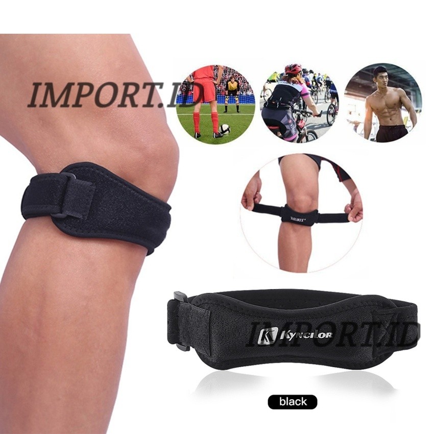 Patella Knee Pad Support Lurus Atau Knee Pad Pelindung Lutut Deker Untuk Sakit Lutut Sepeda Compress