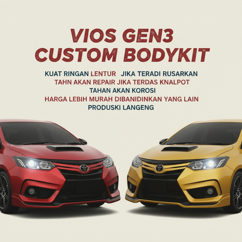 bodykit depan Vios gen3 body kit vios bodikit vios