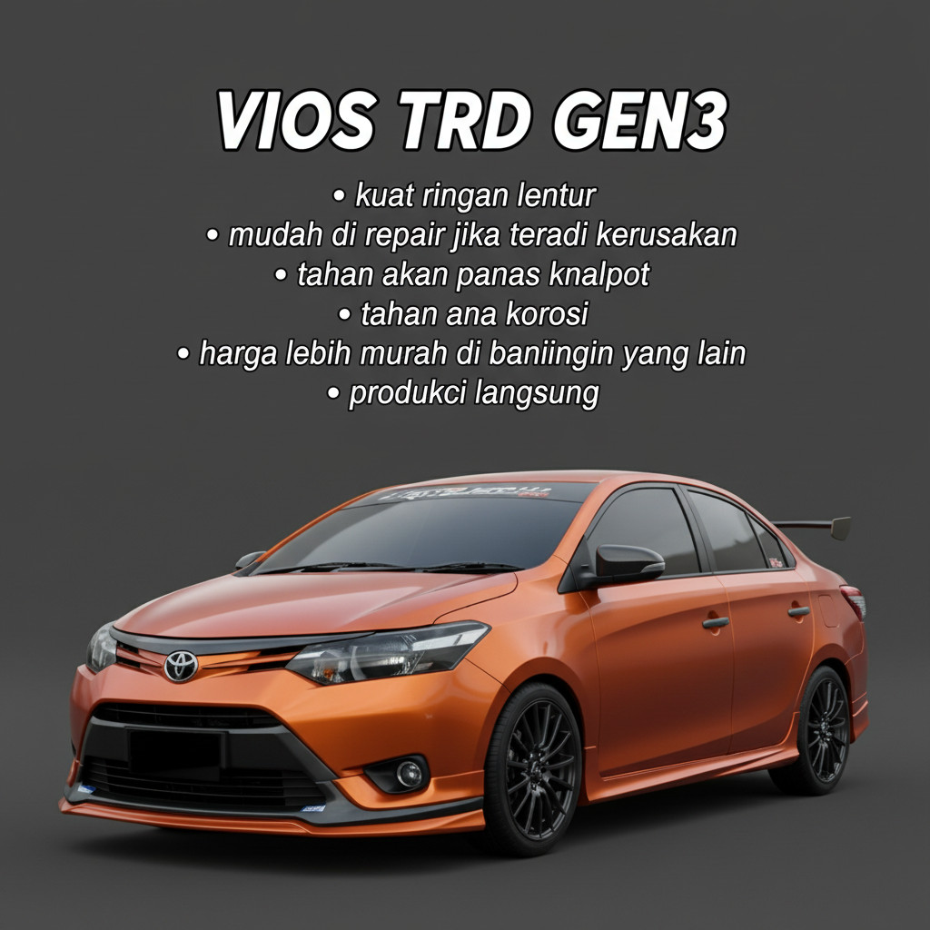 BODYKIT Vios gen3 TRD body kit vios bodikit vios