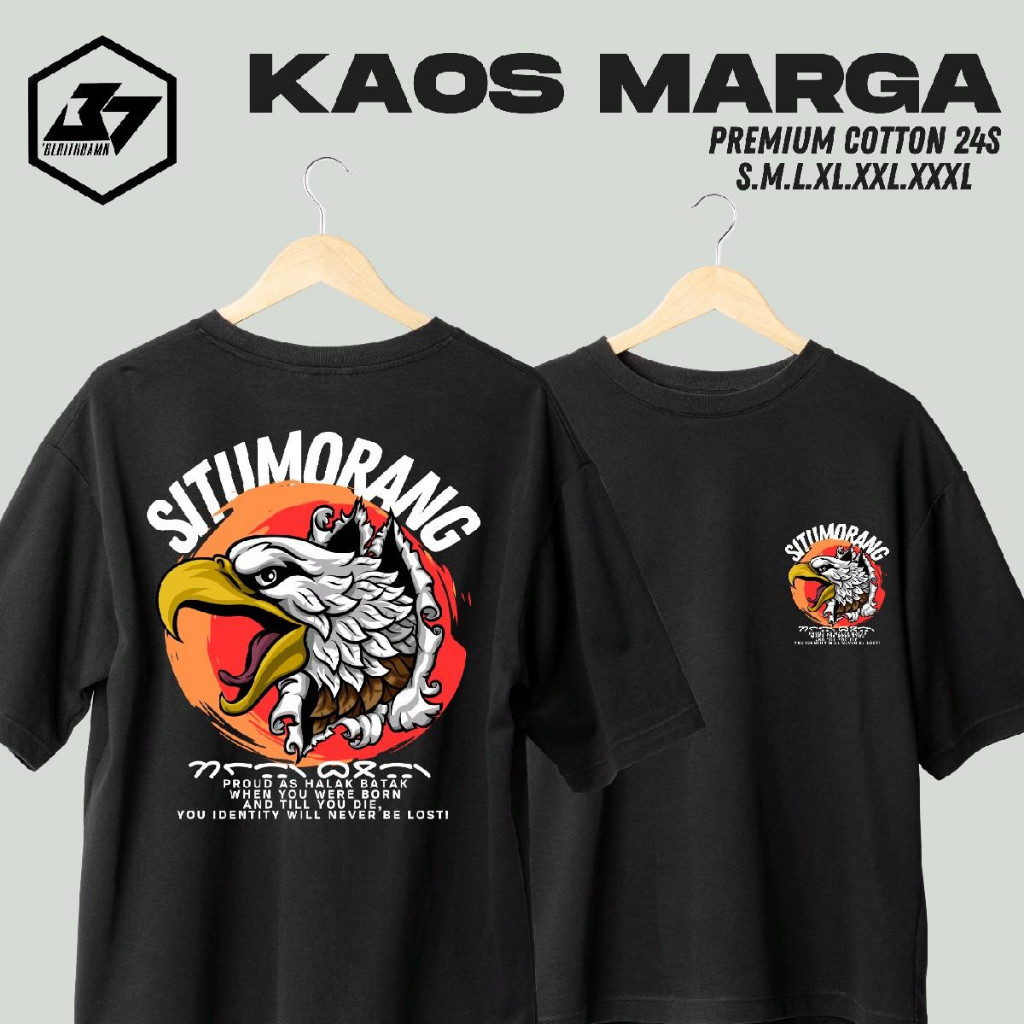 Kaos Batak Marga SITUMORANG Premium Cotton 30S
