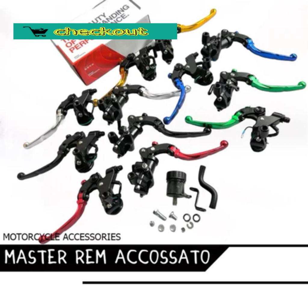 MASTER REM ACCOSSATO 1 TABUNG SET KANAN KIRI MODEL RCB S1 UNIVERSAL VARIO BEAT MIO SCOOPY FILANO FAZ