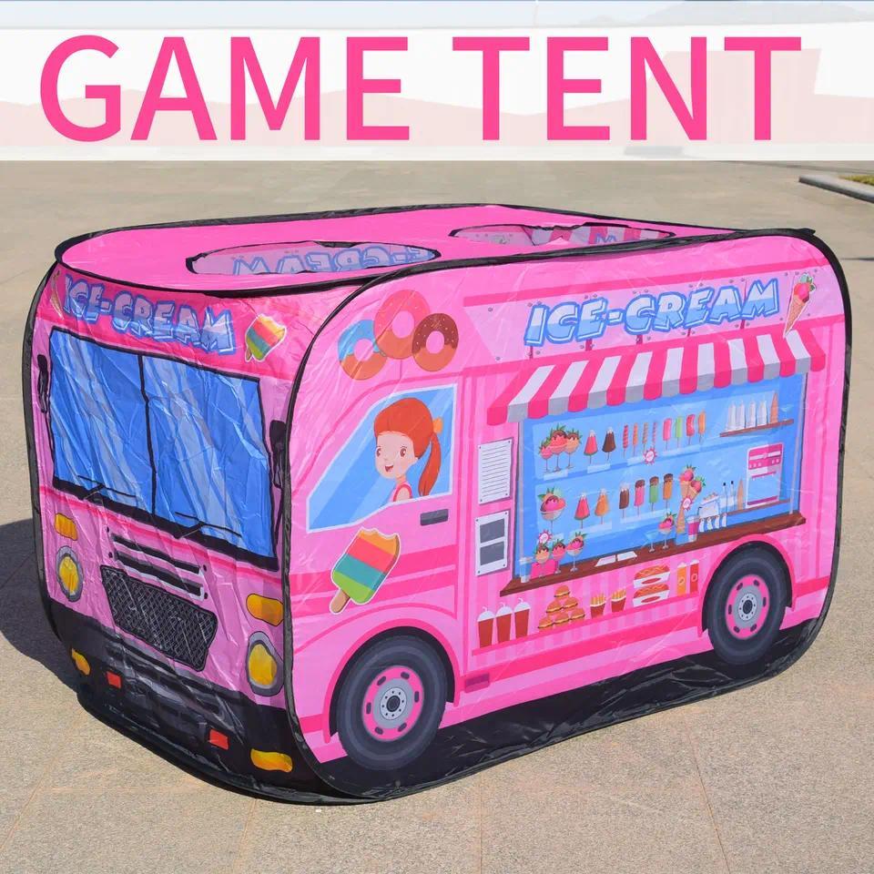 Children'S Indoor Ice Cream, Car Tent Toys, Playhouse Princesses, Boys And Girls, Game House, Foldin