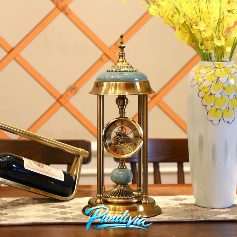 PUNDIVIA Jam Eropa Cammelia / Jam Meja Luxury