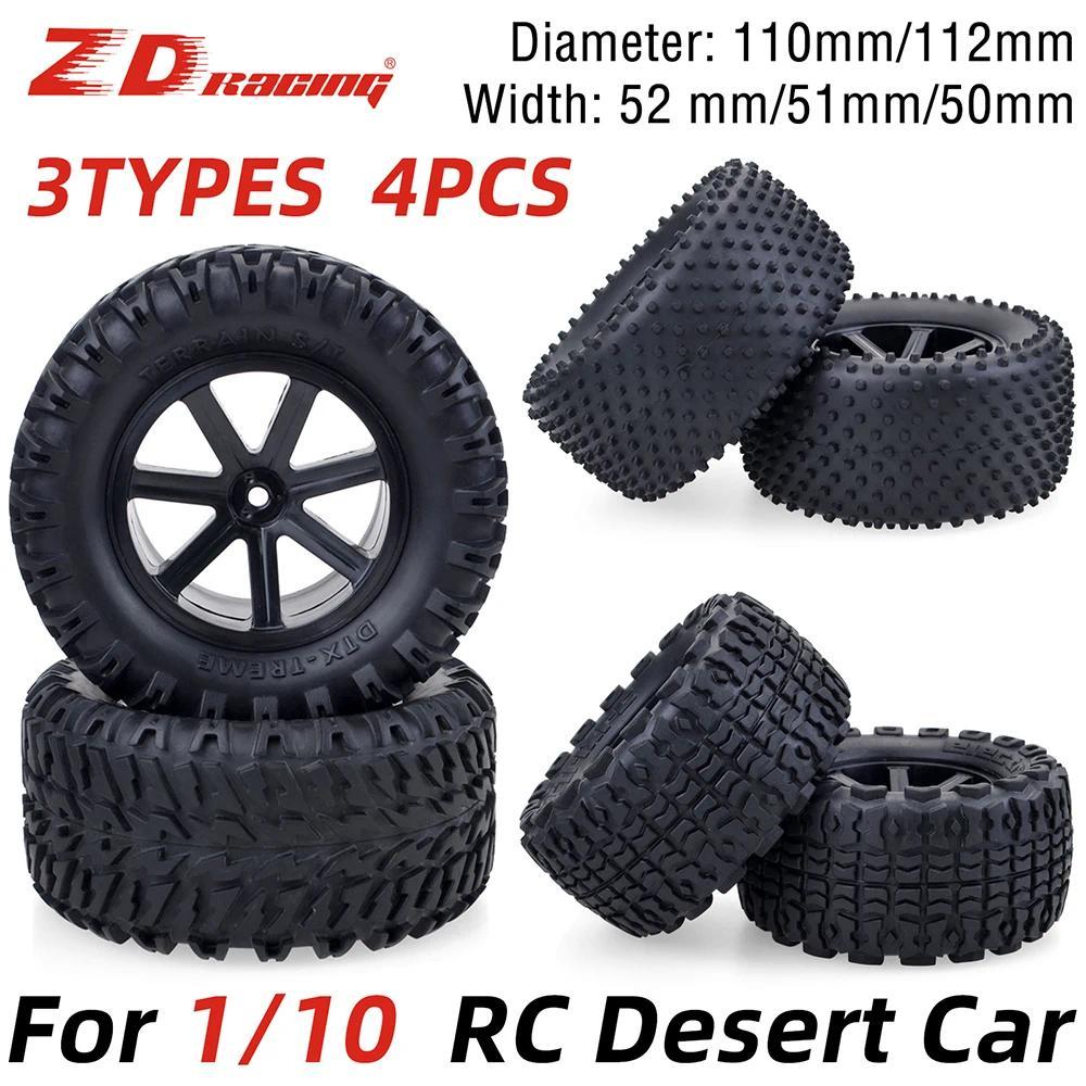 ZD Racing RC Desert Wheels and Tires 1/10 Scale 12mm Hex for Corally Kyosho Ultima Hobao ABSIMA HPI