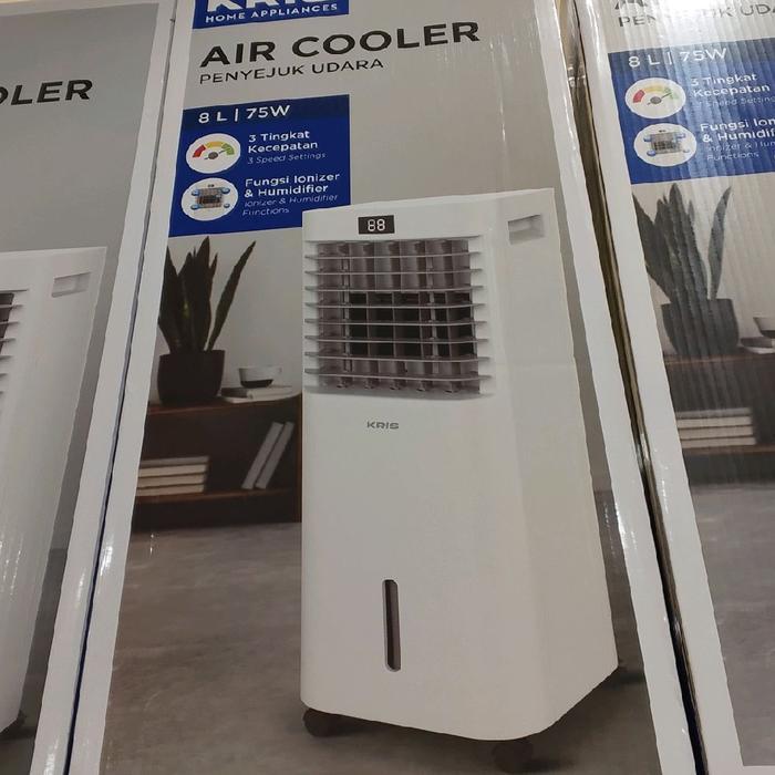 AC portable Kris Ac Portable 0,5-1- 1,5 Pk - Putih Roda Air Cooler Dehumidifier Remot - Air Cooler