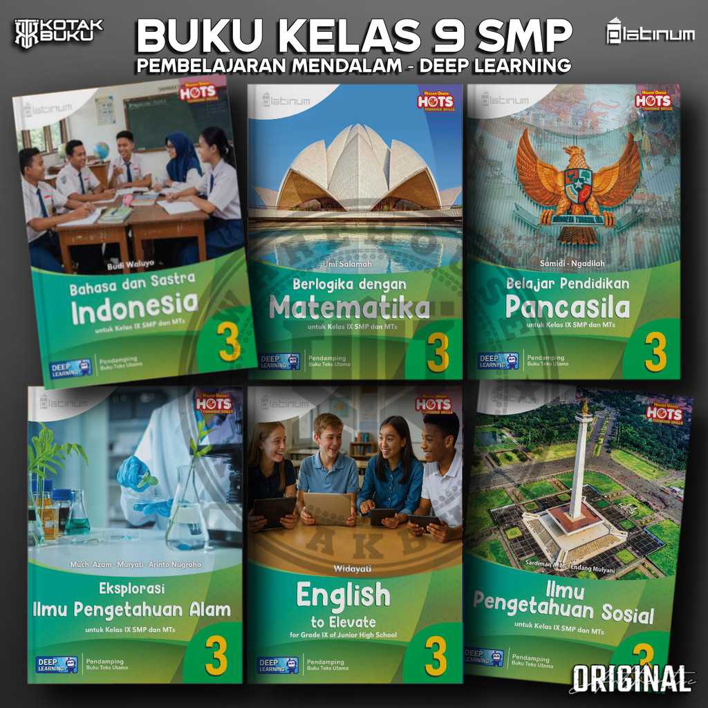 [ TS ] Buku Kelas 9 SMP Deep Learning / Platinum / Tiga Serangkai / Tiga Serangkai