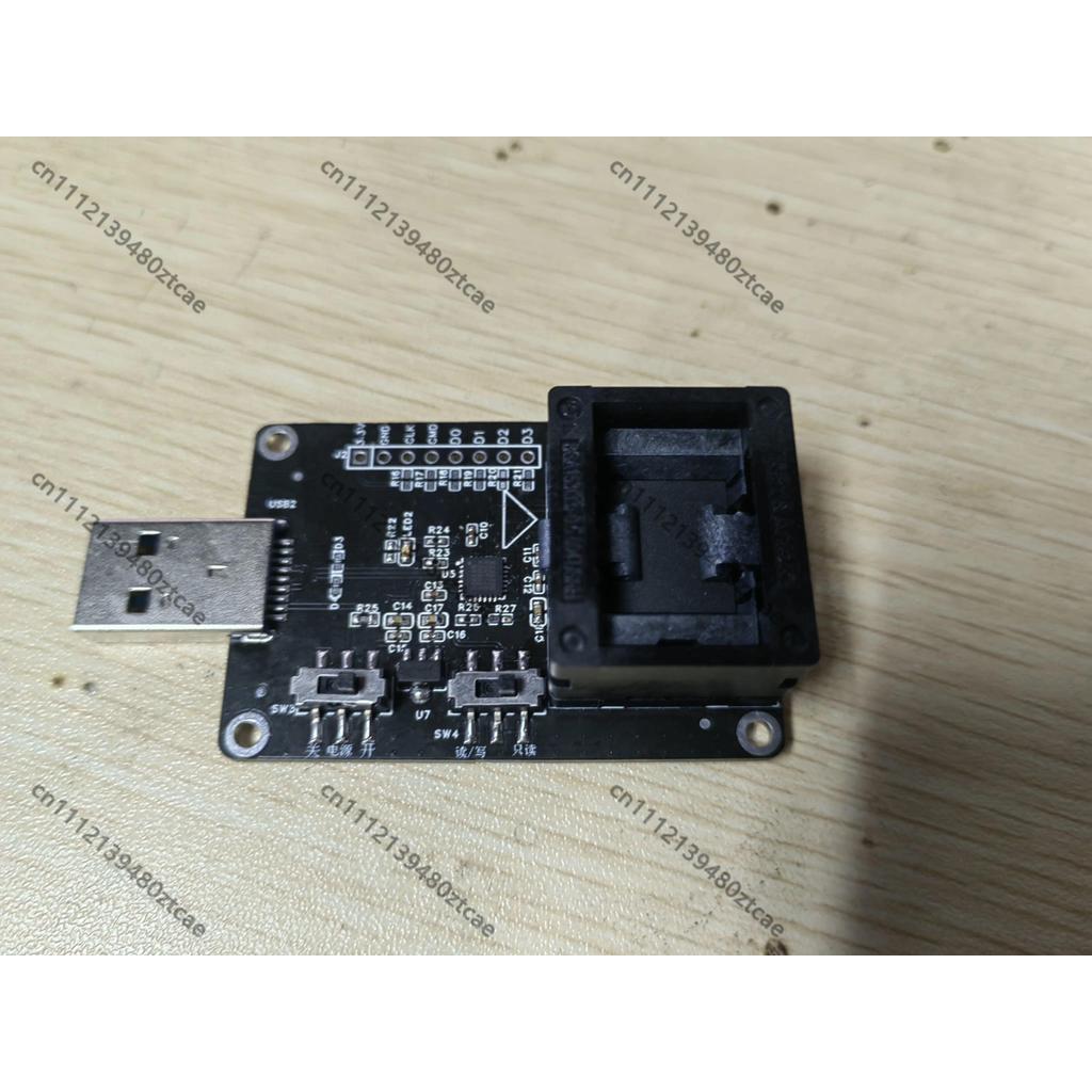 EMMC Programmer & Burner, BGA153 Test Base, EMMC Read Write Tool for Data Recovery Boot Repair