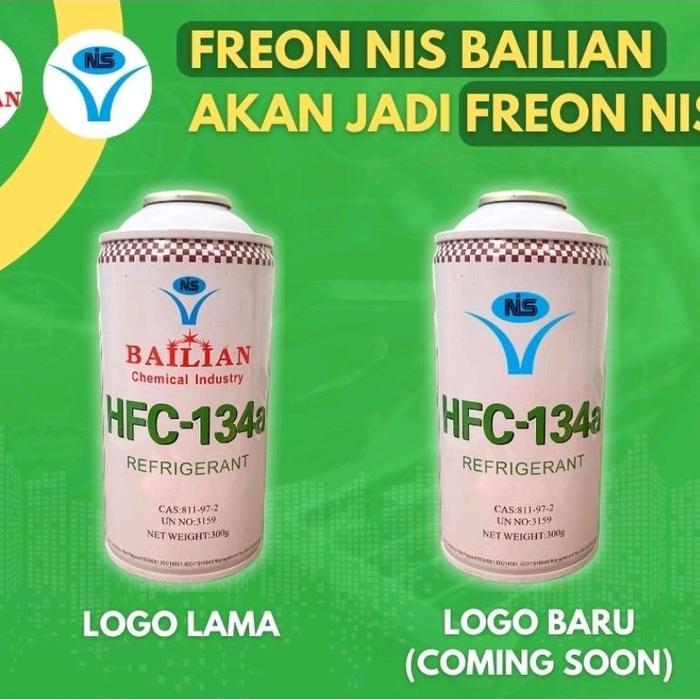 Freon ac mobil r134a Nis Bailian 300g original 1 dus