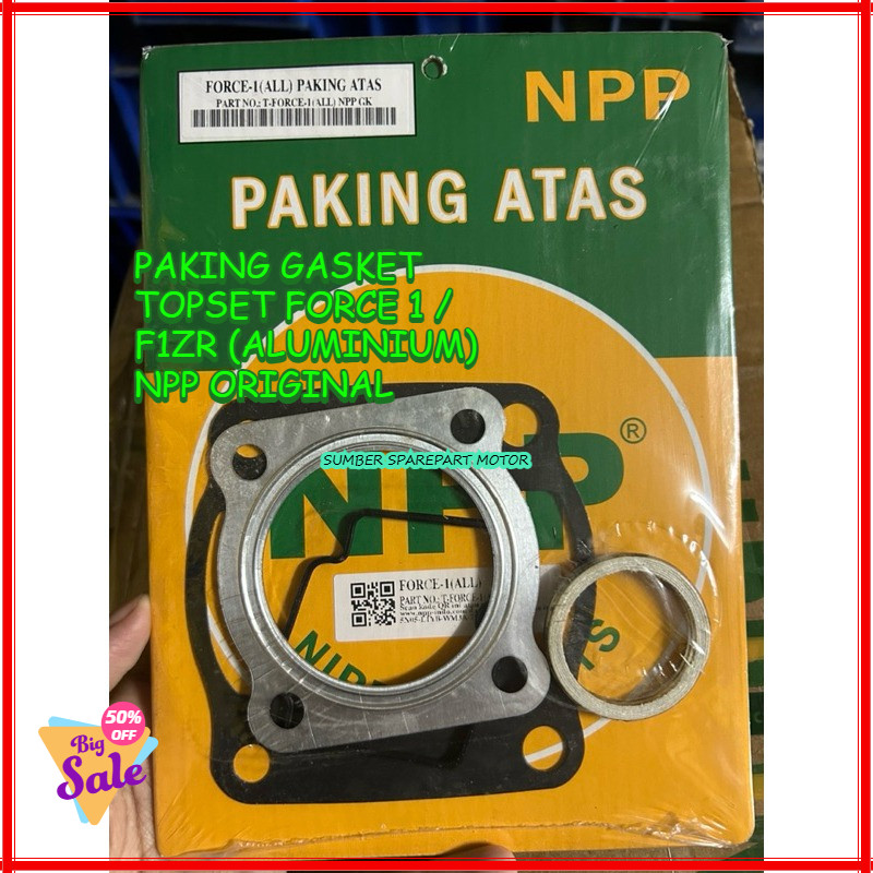 PAKING GASKET TOPSET FORCE 1 / F1ZR (ALUMINIUM) NPP ORIGINAL
