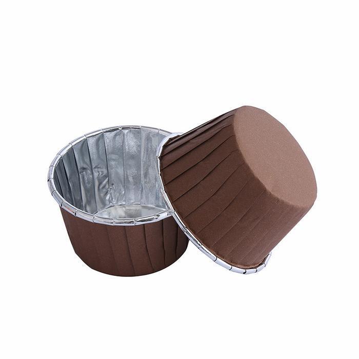 cupcake gold premium, cup muffin, paper cup, kertas cupcake - 50cup - Silver coffee