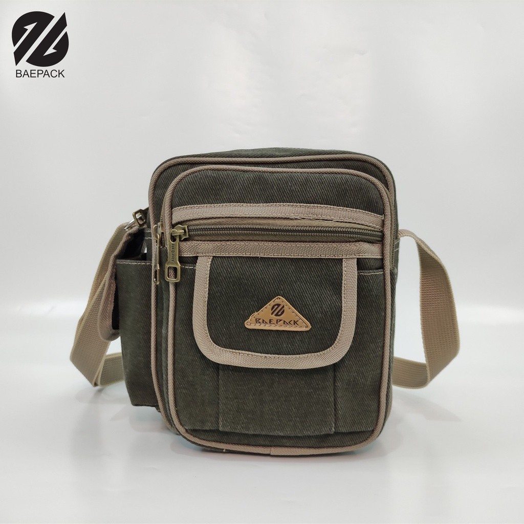 Tas Selempang Regan baepack / Tas Bahu Pria / Tas Selempang Cowok Premium / Tas  Original / Hijau Ar