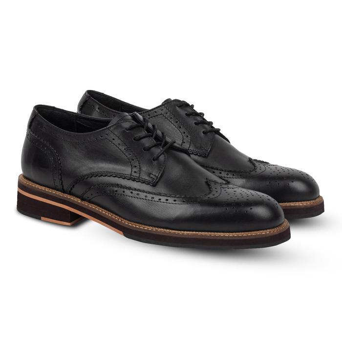Blake Brogues Black - Nappa Milano - Sepatu Pantofel Pria - 41