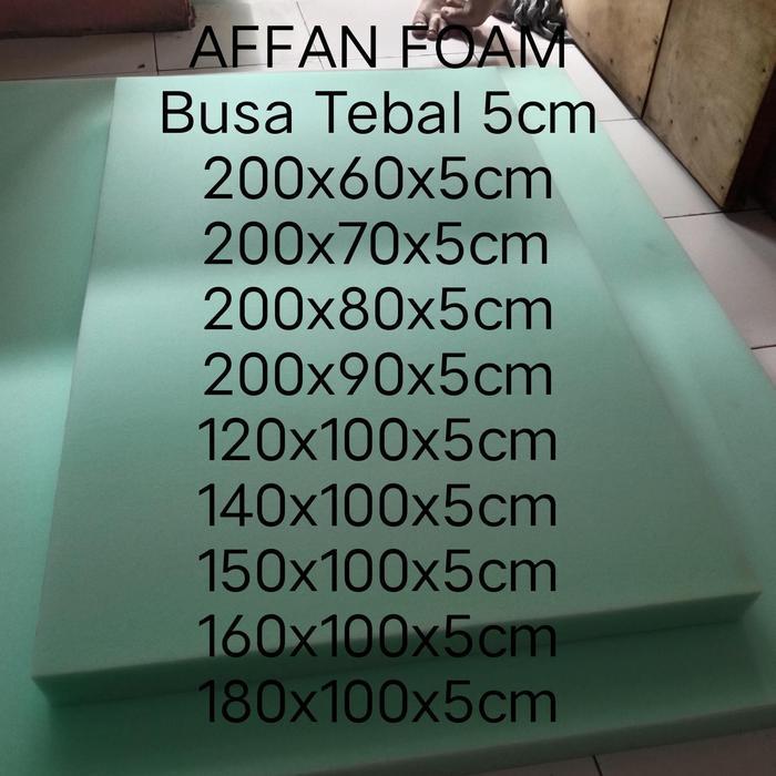 busa lembaran tebal 5cm kasur - 180x100x5cm