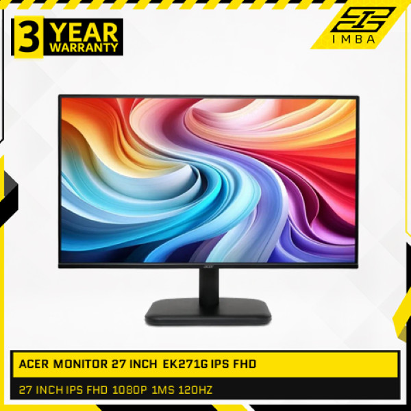 ACER MONITOR 27 INCH EK271G IPS FHD 1080P 1MS 120HZ