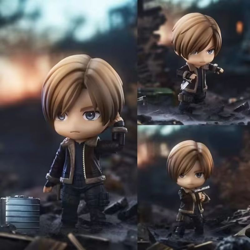 New Resident Evil Biohazard Leon S Kennedy Action Figure Nendoroid 2337 10cm Pvc Adult Collection Mo