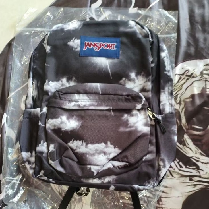 Jansport Awan Hitam Super Premium Tas Elegan Polyester