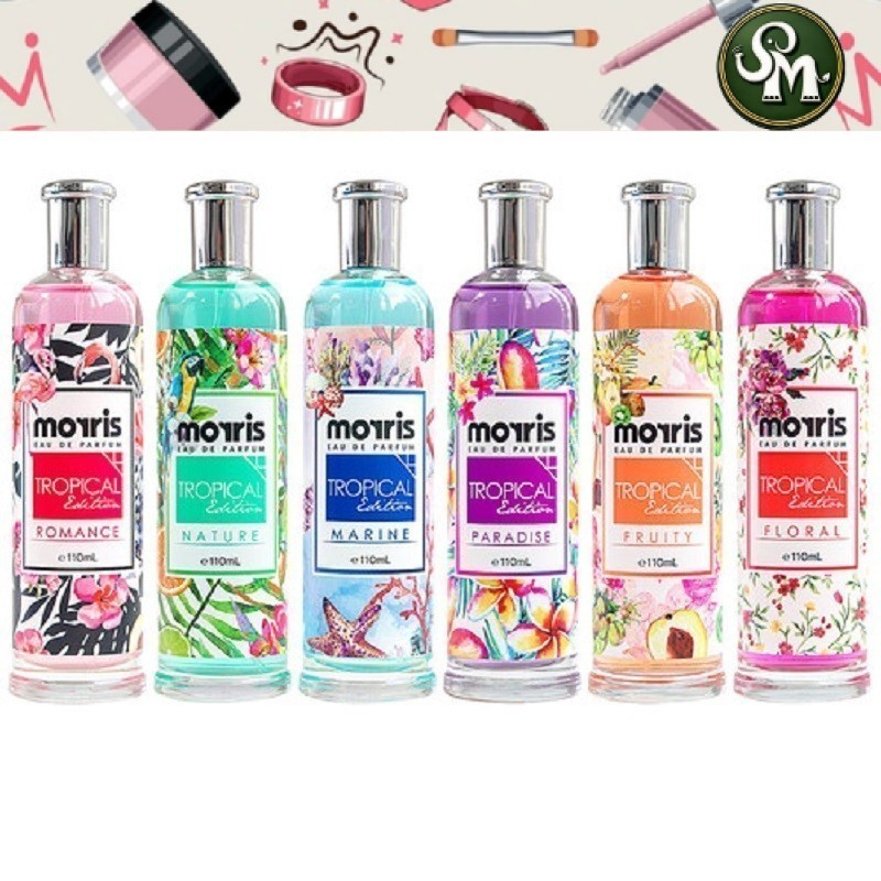 MORRIS Tropical Eau De Parfum 110 ML | Paradise | Romance | Marine | Fruity | Nature