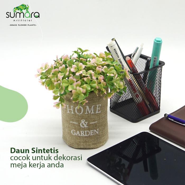 READY Daun Semanggi Merah Muda Pot Karung
