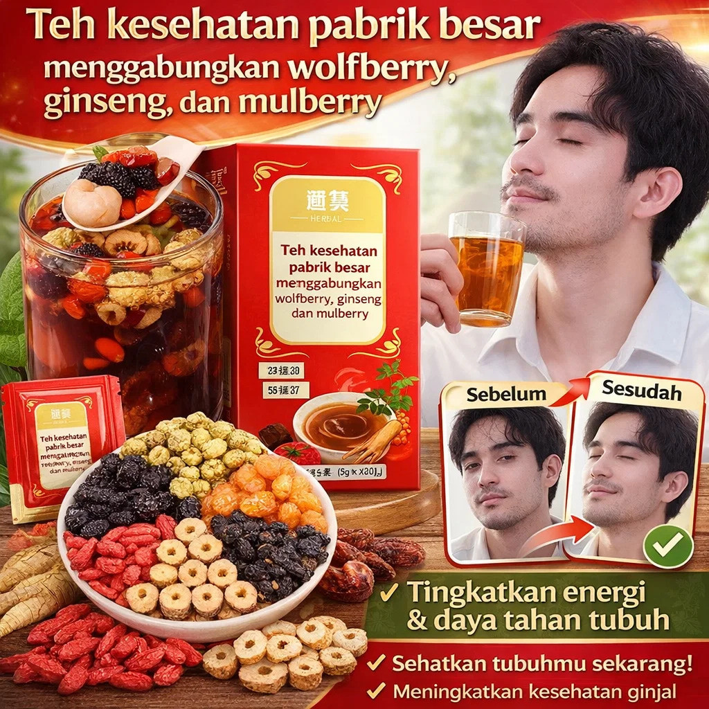 [HASIL MANJUR/KIRIM KILAT]/Teh Herbal Penguat Ginjal/Penambah Stamina Pria Dewasa/Teh Ginseng Kombin