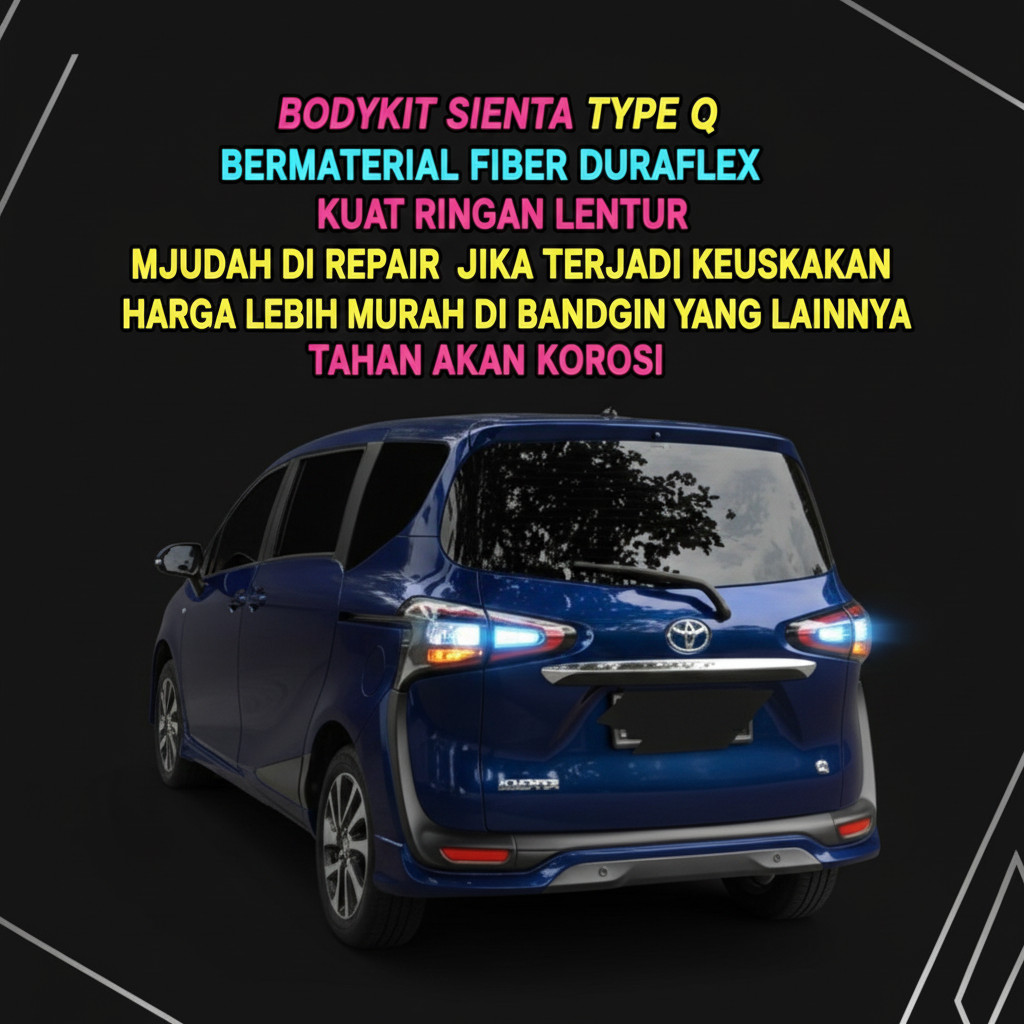 bodykit sienta type Q bodikit bodykit toyota sienta Q