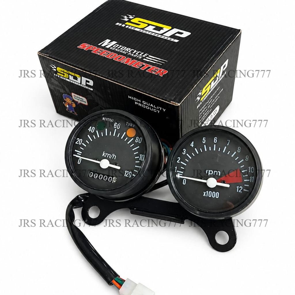 Speedometer CB125 SDP Set (Spedo + RPM) – Full Set Meter Motor Klasik Universal Retro