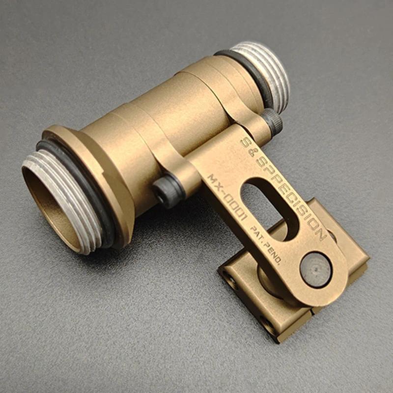SS MAX Flashlight Helmet Swivel Mount for M600 M300 Series,Fit OPSCORE Helmet Outdoors  Scout Light 