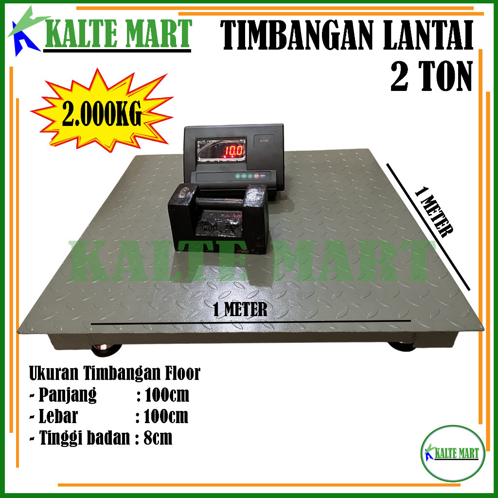 Timbangan Lantai 2ton Timbangan Floor 2 ton Floor Scale Timbangan 2 Ton | D4