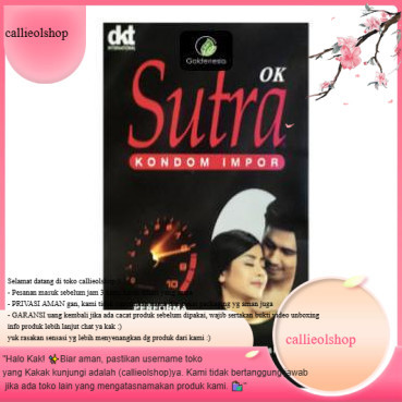 Promo Terlaris kualitas terbaik&produk original~Ap  sutra OK isi 24 Pcs Original - Kondom Hitam Sutr